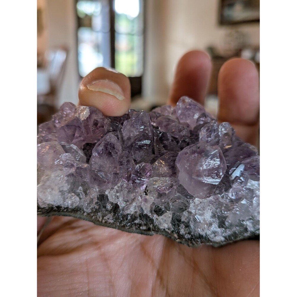 Amethyst Crystal Cluster Purple Raw Natural Specimen Geode Healing Stone Decor
